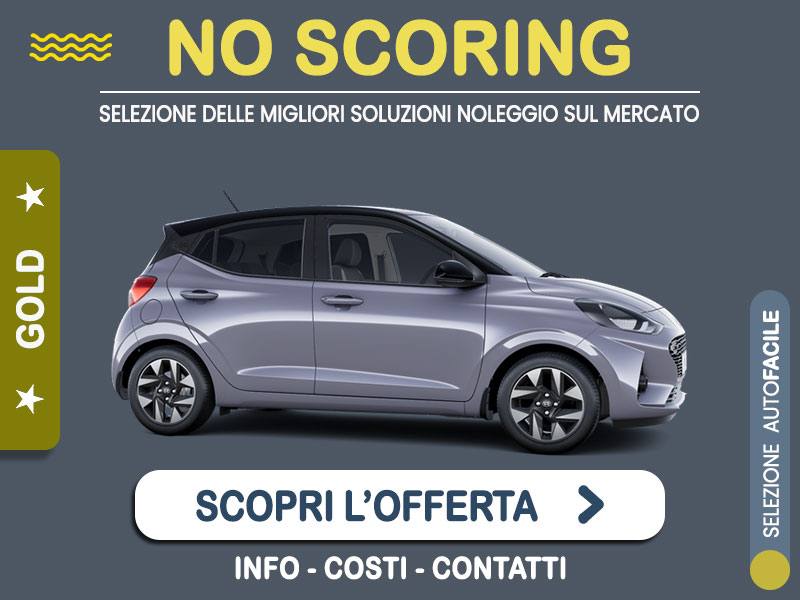 Offerta City car HYUNDAI i10 a benzina: noleggio no scoring - l'offerta 