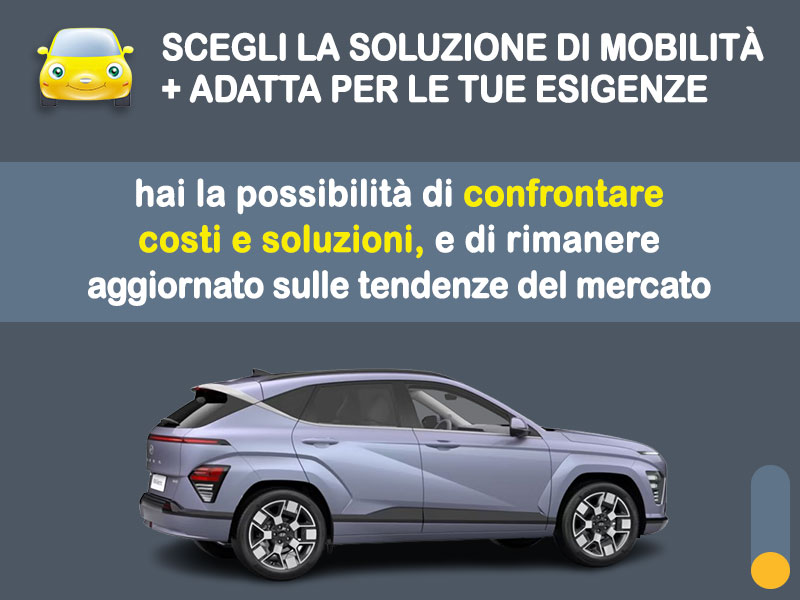 Offerta SUV e CrossOver HYUNDAI KONA Electric: noleggio no scoring - l'offerta 