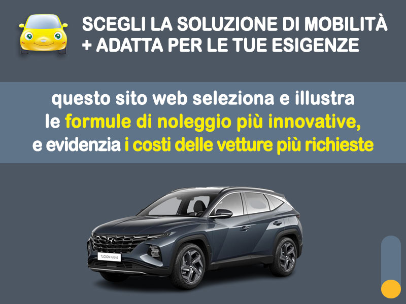 Offerta auto di vari segmenti HYUNDAI TUCSON 150 CV MHEV XLine: noleggio no scoring - l'offerta RENT TO BUY del broker MT Motors, con possibilità di acquisto a tariffa agevolata Ibrida - benzina (MHEV)  foto 1