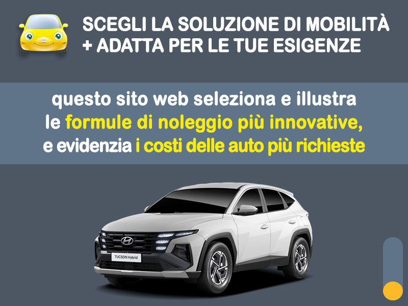 Offerta SUV e CrossOver HYUNDAI TUCSON Hybrid: noleggio no scoring - l'offerta 