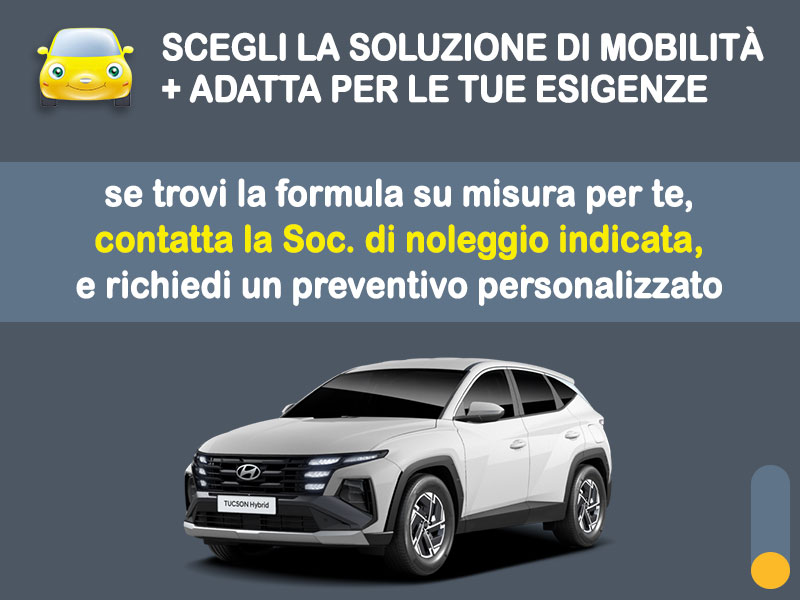 Offerta SUV e CrossOver HYUNDAI TUCSON Hybrid: noleggio no scoring - l'offerta 
