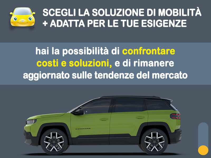 Offerta SUV e CrossOver JEEP COMPASS elettrica Altitude: l'offerta noleggio del broker Medicredit Rent con la formula speciale e-MOVE di Leasys Elettrica  foto 2