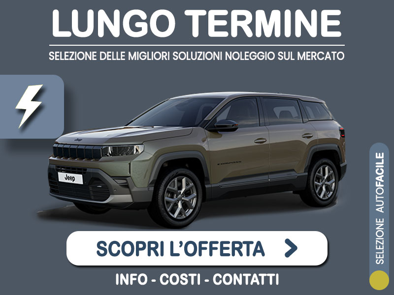 Offerta SUV e CrossOver JEEP COMPASS 1.6 Turbo PHEV DCT: l'offerta noleggio del broker Medicredit Rent con la formula speciale e-MOVE di Leasys Plug-in Hybrid  foto 0
