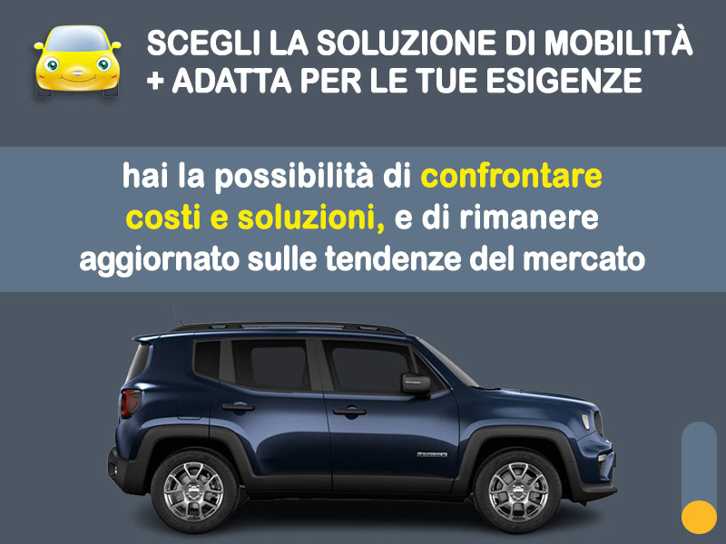 Offerta SUV e CrossOver JEEP RENEGADE e-Hybrid cambio automatico: noleggio no scoring - l'offerta 
