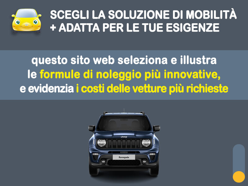 Offerta SUV e CrossOver JEEP RENEGADE MHEV 130 CV Limited DCT: noleggio no scoring - l'offerta RENT TO BUY del broker MT Motors, con possibilità di acquisto a tariffa agevolata Ibrida - benzina (MHEV)  foto 1