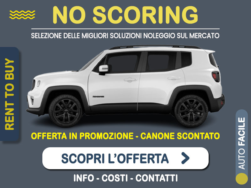 Offerta SUV e CrossOver JEEP RENEGADE MHEV Night Eagle 130 CV DCT: noleggio no scoring - l'offerta RENT TO BUY del broker MT Motors, con possibilità di acquisto a tariffa agevolata Ibrida - benzina (MHEV)  foto 0