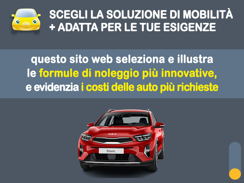 Offerta SUV e CrossOver KIA STONIC MHEV con cambio automatico: noleggio no scoring - l'offerta 