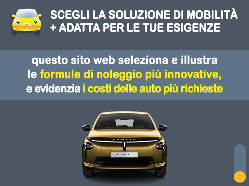 Offerta Berlina LANCIA YPSILON Elettrica: l'offerta noleggio del broker Medicredit Rent con la formula speciale e-MOVE di Leasys Elettrica  foto 1