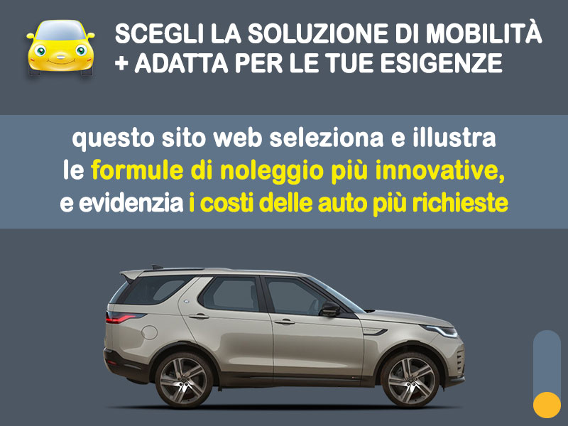 Offerta SUV e CrossOver LAND ROVER DISCOVERY Diesel (mhev) con cambio automatico e trazione integrale: noleggio no scoring - l'offerta 
