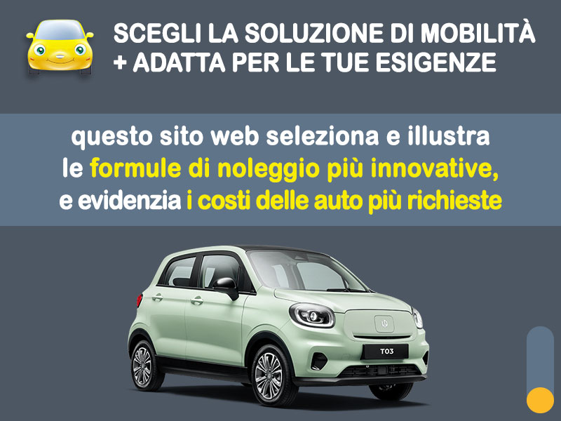 Offerta City car LEAPMOTOR T03 BEV: l'offerta noleggio del broker Medicredit Rent con la formula speciale e-MOVE di Leasys Elettrica  foto 1