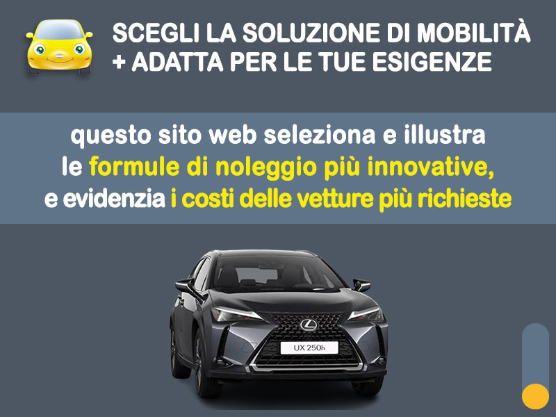 Offerta SUV e CrossOver LEXUS UX 250h (184CV) CVT Executive: noleggio no scoring - l'offerta RENT TO BUY del broker MT Motors, con possibilità di acquisto a tariffa agevolata Full Hybrid  foto 1