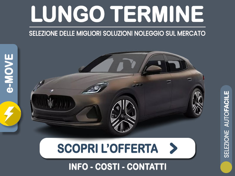 Offerta SUV e CrossOver MASERATI GRECALE Folgore Q4 auto - SUV elettrico di lusso: l'offerta noleggio del broker Medicredit Rent con la formula speciale e-MOVE di Leasys Elettrica  foto 0
