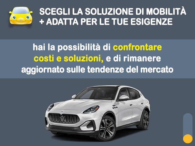 Offerta SUV e CrossOver MASERATI GRECALE elettrica 410kW Folgore Q4 auto: l'offerta noleggio del broker Medicredit Rent con la formula speciale e-MOVE di Leasys Elettrica  foto 2