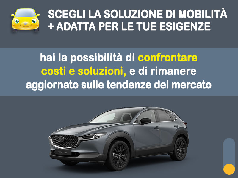 Offerta SUV e CrossOver MAZDA CX-30 MHEV: noleggio no scoring - l'offerta 