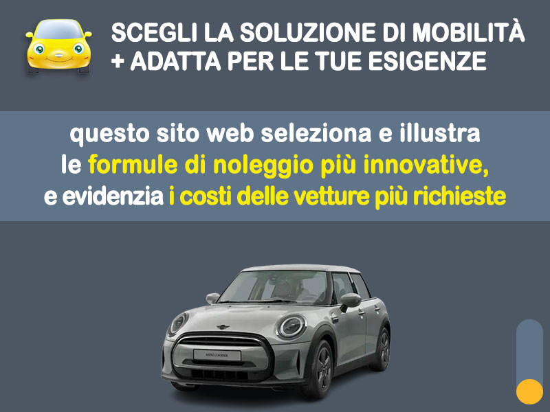 Offerta Berlina MINI One 75CV 5 porte: noleggio no scoring - l'offerta RENT TO BUY del broker MT Motors, con possibilità di acquisto a tariffa agevolata Benzina  foto 1