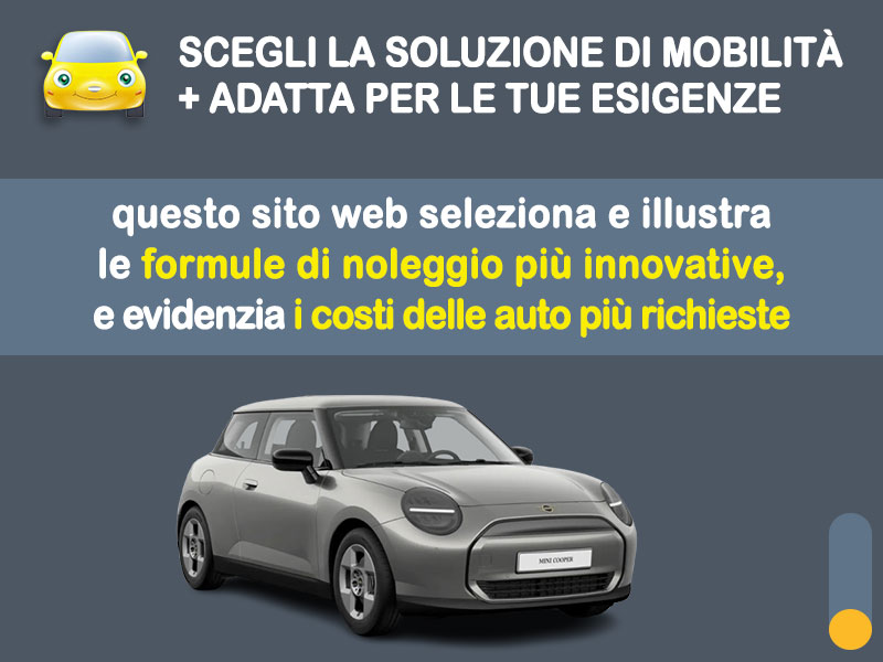 Offerta City car MINI COOPER All-Electric: noleggio no scoring - l'offerta 