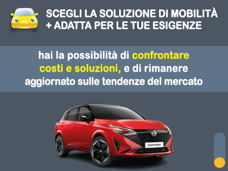 Offerta SUV e CrossOver NISSAN QASHQAI MHEV: noleggio no scoring - l'offerta 