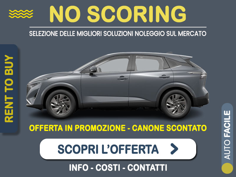 Offerta SUV e CrossOver NISSAN QASHQAI MHEV 140 CV Acenta: noleggio no scoring - l'offerta RENT TO BUY del broker MT Motors, con possibilità di acquisto a tariffa agevolata Ibrida - benzina (MHEV)  foto 0