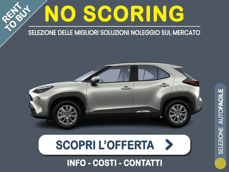 Offerta SUV e CrossOver Noleggio no scoring TOYOTA YARIS CROSS Hybrid e-CVT Active: l'offerta RENT TO BUY 2026 del broker MT Motors, con possibilità di acquisto a tariffa agevolata Full Hybrid  foto 0