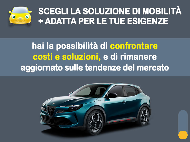 Offerta SUV e CrossOver Noleggio ALFA ROMEO JUNIOR Ibrida: l'offerta del broker Medicredit Rent con la formula speciale 