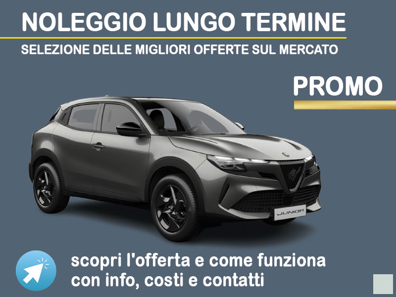 Offerta SUV e CrossOver Noleggio ALFA ROMEO JUNIOR IBRIDA: scopriamo l'offerta promossa dal broker Medicredit Rent, con il 1° canone omaggio Ibrida - benzina (MHEV)  foto 0