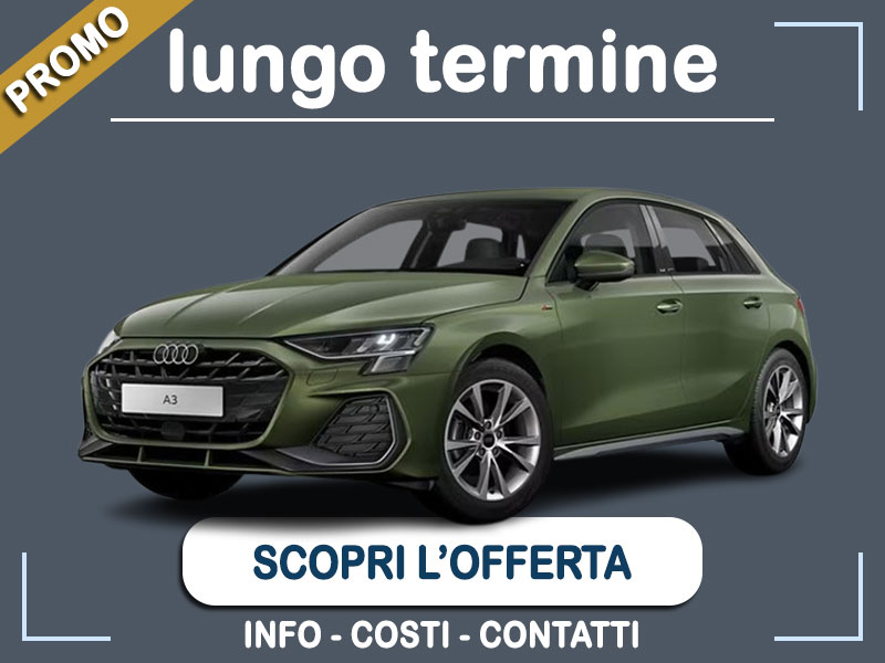 Offerta Berlina Noleggio auto in promozione: AUDI A3 Sportback 35 TDI S Tronic = l'offerta speciale del broker Medicredit Rent, con tariffa scontata Diesel  foto 0