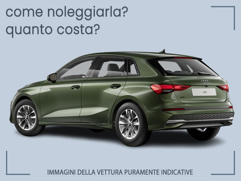 Offerta Berlina Noleggio auto in promozione: AUDI A3 Sportback 35 TDI S Tronic = l'offerta speciale del broker Medicredit Rent, con tariffa scontata Diesel  foto 1