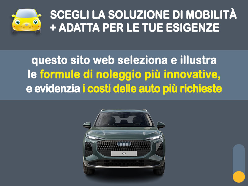 Offerta SUV e CrossOver AUDI Q3 e-Hybrid: la quotazione più aggiornata del broker Medicredit Rent per il noleggio a lungo termine [febbraio 2026] Plug-in Hybrid  foto 1