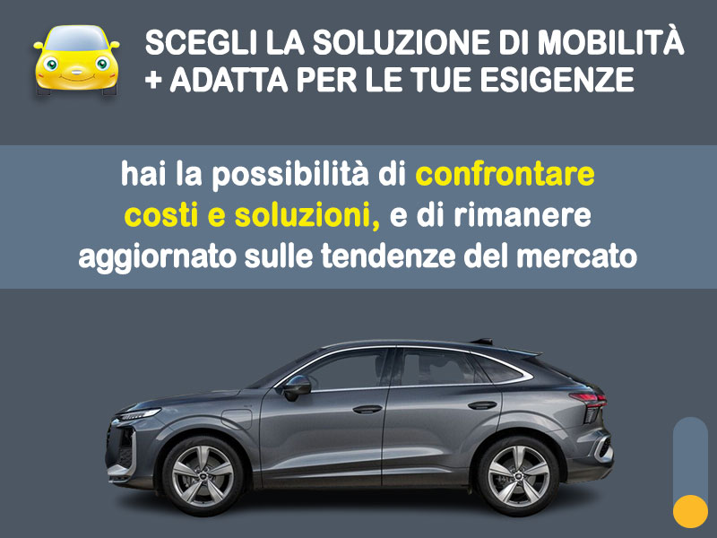 Offerta SUV e CrossOver AUDI Q3 Sportback e-Hybrid: la quotazione più aggiornata del broker Medicredit Rent per il noleggio a lungo termine [febbraio 2026] Plug-in Hybrid  foto 2