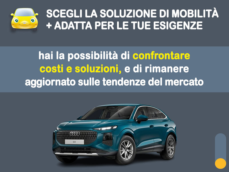 Offerta SUV e CrossOver Noleggio AUDI Q3 Sportback TDI 110kW S tronic - promo PREMIUM: l'offerta speciale di Medicredit Rent con canone scontato [aprile 2026] Diesel  foto 2