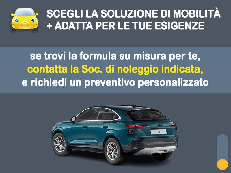 Offerta SUV e CrossOver Noleggio AUDI Q3 Sportback TDI 110kW S tronic - promo PREMIUM: l'offerta speciale di Medicredit Rent con canone scontato [aprile 2026] Diesel  foto 3