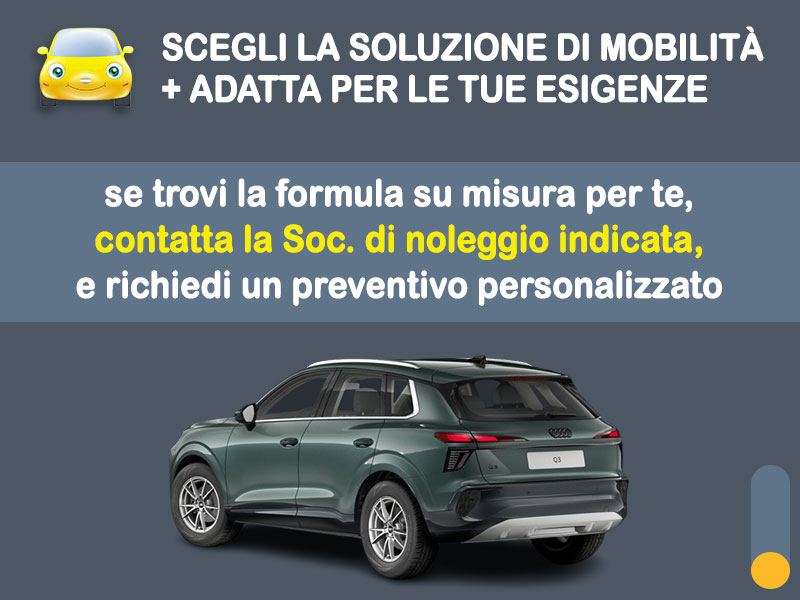 Offerta SUV e CrossOver Noleggio AUDI Q3 TDI 110kW S tronic - promo PREMIUM: l'offerta speciale di Medicredit Rent con canone scontato [aprile 2026] Diesel  foto 3