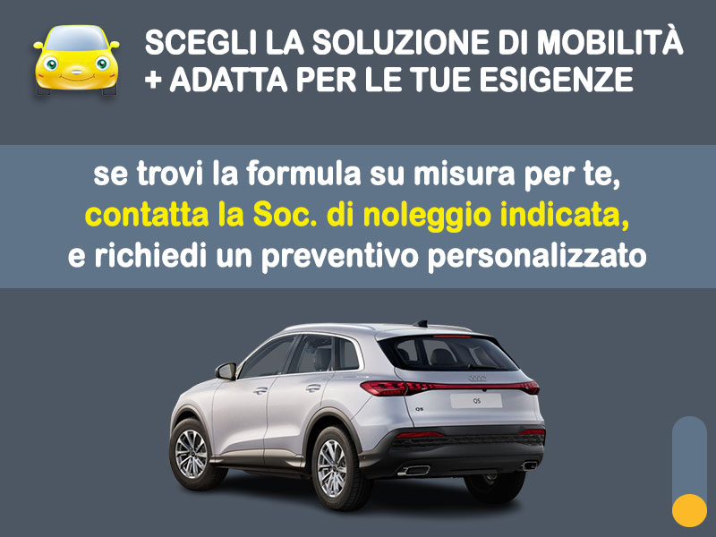 Offerta SUV e CrossOver Noleggio AUDI Q5 TFSI 150kW S tronic - promo PREMIUM: l'offerta speciale di Medicredit Rent con canone scontato [aprile 2026] Ibrida - benzina (MHEV)  foto 3