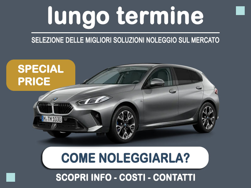 Offerta Berlina Noleggio lungo termine BMW SERIE 1 118d MSport Design: scopriamo l'offerta speciale di Medicredit Rent Diesel  foto 0