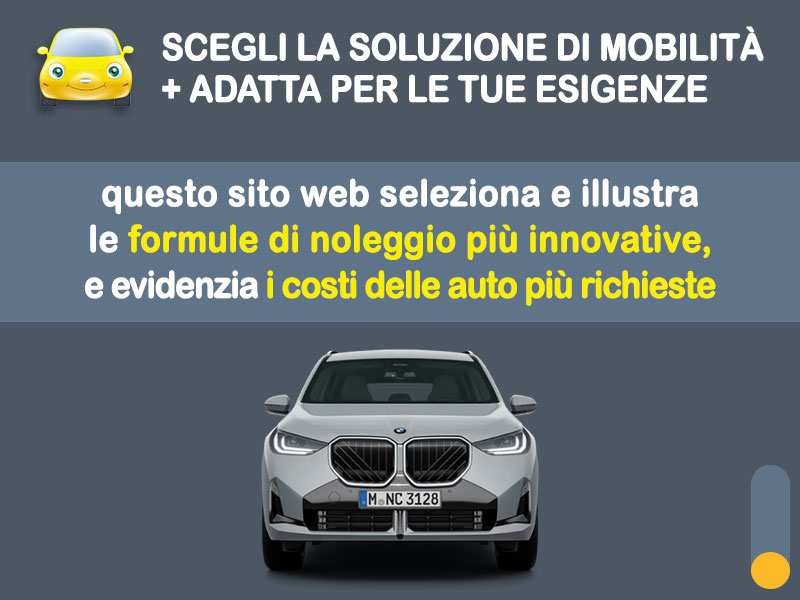Offerta SUV e CrossOver Noleggio BMW X3 xDrive 20 - promo PREMIUM: l'offerta speciale di Medicredit Rent con canone scontato [aprile 2026] Ibrida - benzina (MHEV)  foto 1