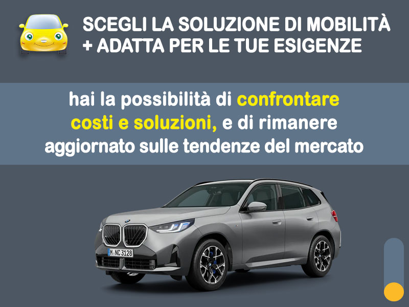 Offerta SUV e CrossOver Noleggio BMW X3 xDrive 20 - promo PREMIUM: l'offerta speciale di Medicredit Rent con canone scontato [aprile 2026] Ibrida - benzina (MHEV)  foto 2