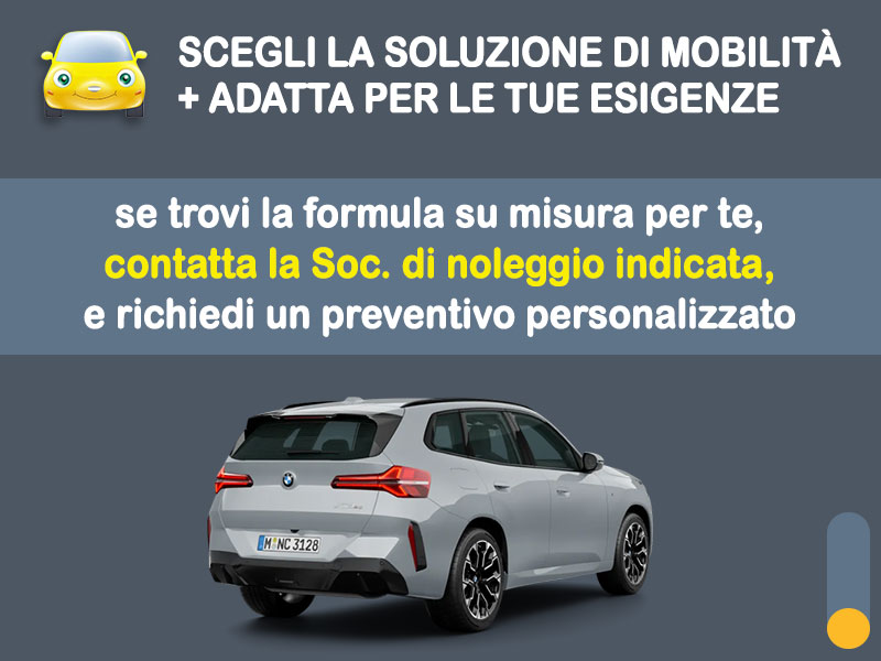 Offerta SUV e CrossOver Noleggio BMW X3 xDrive 20 - promo PREMIUM: l'offerta speciale di Medicredit Rent con canone scontato [aprile 2026] Ibrida - benzina (MHEV)  foto 3