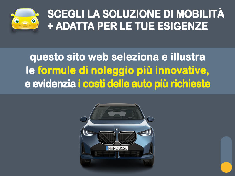 Offerta SUV e CrossOver Noleggio BMW X3 xDrive 20d - promo PREMIUM: l'offerta speciale di Medicredit Rent con canone scontato [aprile 2026] Ibrida - diesel (MHEV)  foto 1