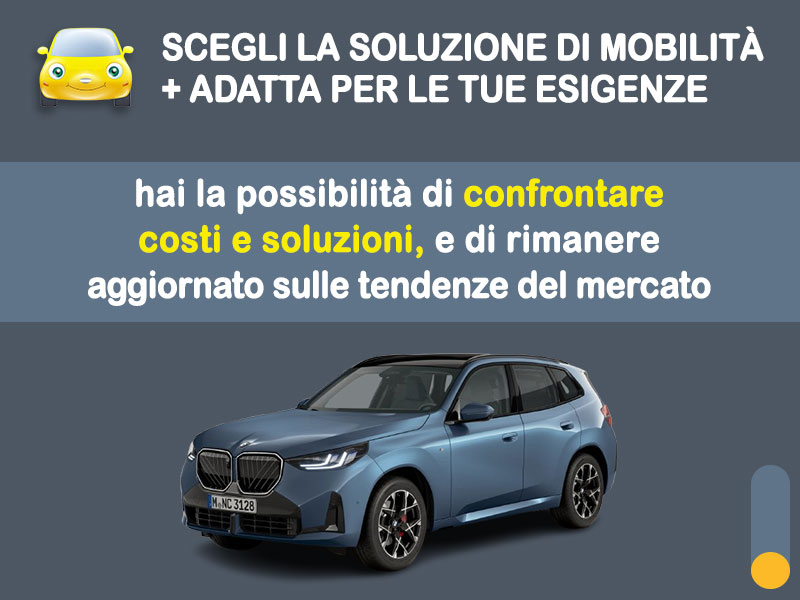 Offerta SUV e CrossOver Noleggio BMW X3 xDrive 20d - promo PREMIUM: l'offerta speciale di Medicredit Rent con canone scontato [aprile 2026] Ibrida - diesel (MHEV)  foto 2