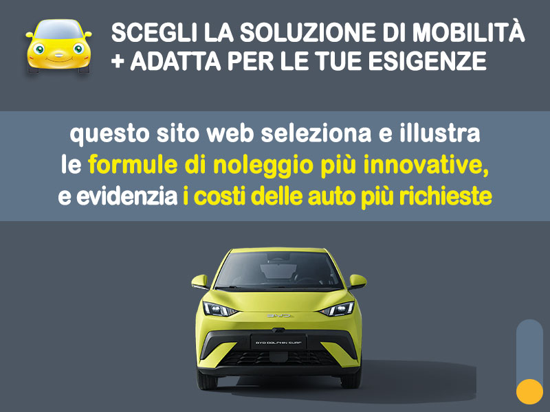 Offerta City car BYD DOLPHIN SURF: la quotazione più aggiornata del broker Medicredit Rent per il noleggio a lungo termine [febbraio 2026] Elettrica  foto 1