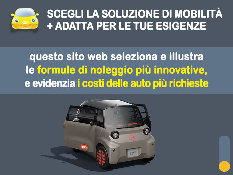 Offerta Minicar CITROËN AMI: la quotazione più aggiornata del broker Medicredit Rent per il noleggio a lungo termine [febbraio 2026] Elettrica  foto 1