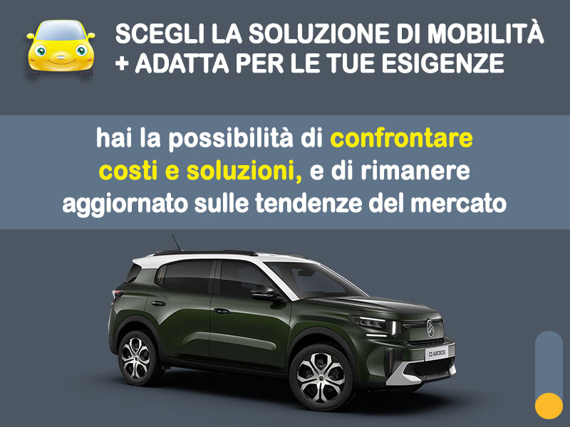 Offerta SUV e CrossOver Noleggio CITROËN C3 Aircross Hybrid 145 e-DCS6 Plus: l'offerta del broker Medicredit Rent con la formula speciale 