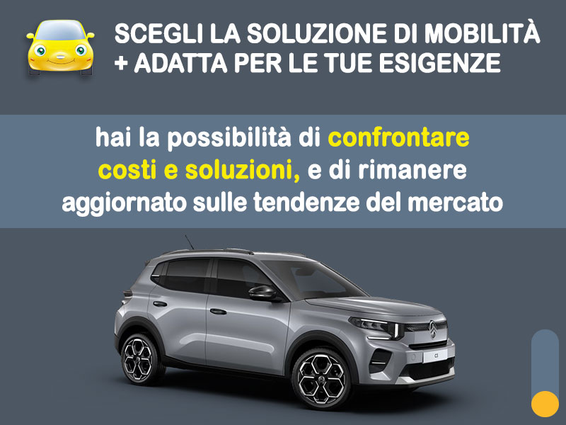 Offerta City car Noleggio CITROËN C3 Turbo a benzina: l'offerta del broker Medicredit Rent con la formula speciale 