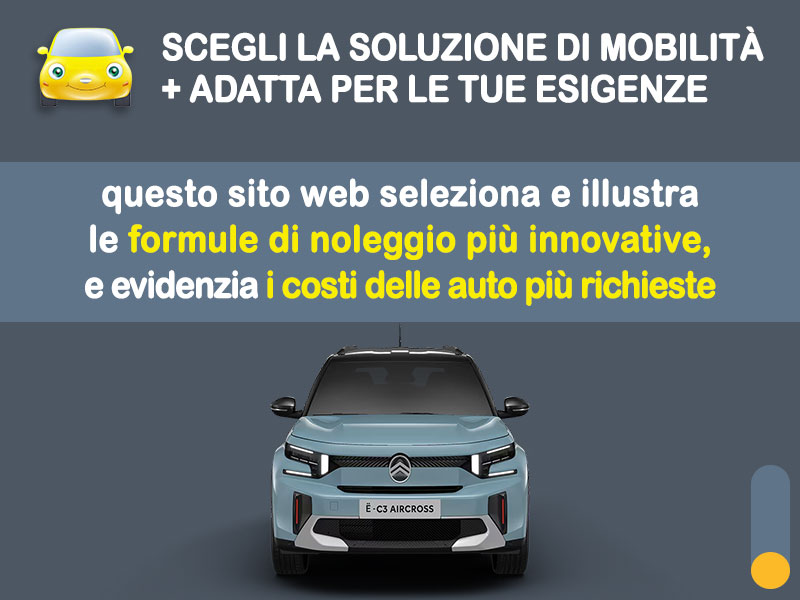 Offerta SUV e CrossOver Noleggio lungo termine CITROËN ë-C3 Aircross: l'offerta di MT Motors con valutazione dello scoring finanziario più flessibile Elettrica  foto 1