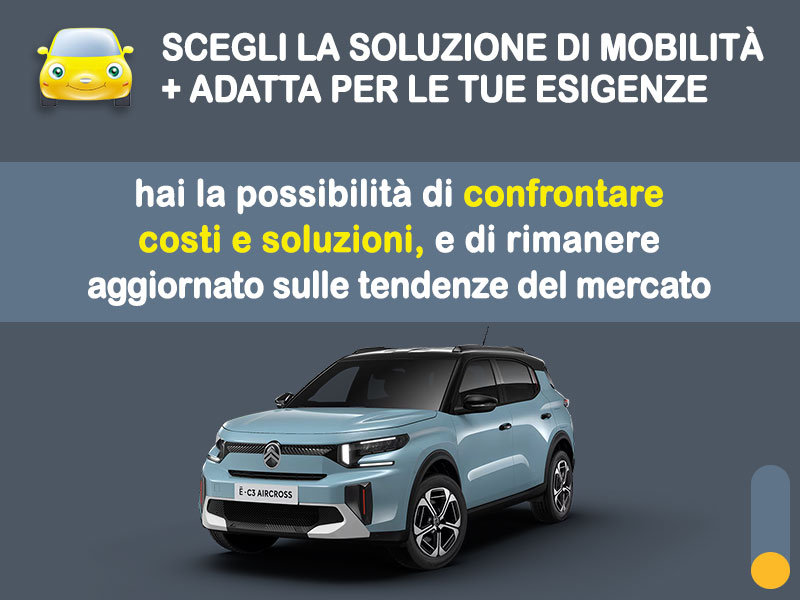 Offerta SUV e CrossOver Noleggio lungo termine CITROËN ë-C3 Aircross: l'offerta di MT Motors con valutazione dello scoring finanziario più flessibile Elettrica  foto 2