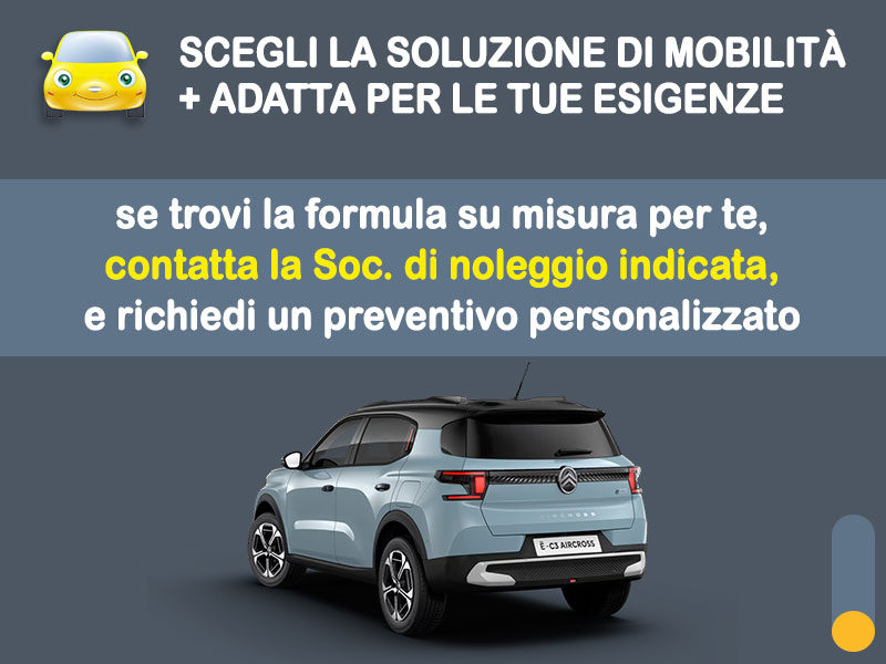Offerta SUV e CrossOver Noleggio lungo termine CITROËN ë-C3 Aircross: l'offerta di MT Motors con valutazione dello scoring finanziario più flessibile Elettrica  foto 3