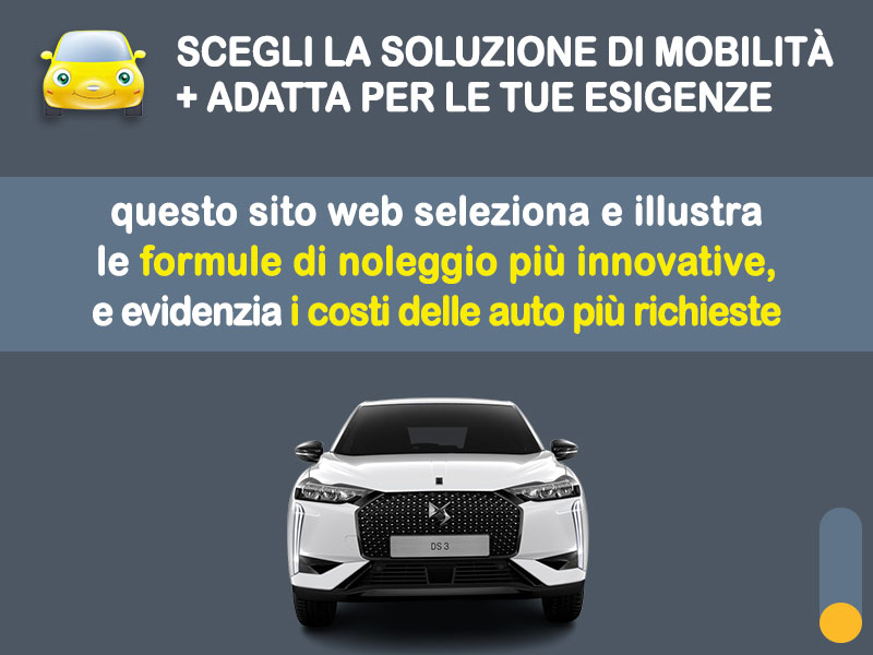 Offerta SUV e CrossOver Noleggio lungo termine DS 3 PureTech: l'offerta di MT Motors con valutazione dello scoring finanziario più flessibile Benzina  foto 1