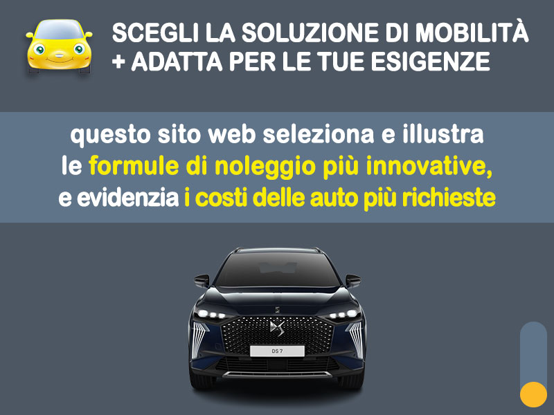 Offerta SUV e CrossOver Noleggio DS 7 Diesel BlueHDi Automatica: l'offerta del broker Medicredit Rent con la formula speciale 