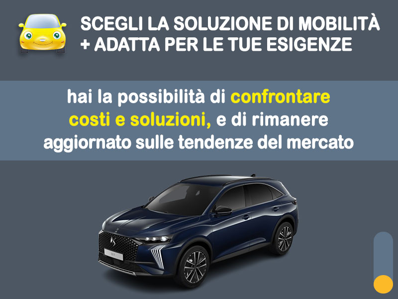 Offerta SUV e CrossOver Noleggio DS 7 Diesel BlueHDi Automatica: l'offerta del broker Medicredit Rent con la formula speciale 