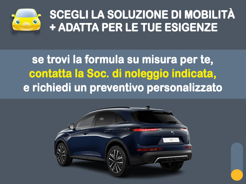 Offerta SUV e CrossOver Noleggio DS 7 Diesel BlueHDi Automatica: l'offerta del broker Medicredit Rent con la formula speciale 